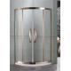 304 Stainless Steel Quadrant Shower Enclosures Rose Gold Two sliding glass