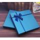Ribbon Square Gift Boxes With Lids 4C Offset Printing Packaging