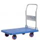 Industrial Heavy Duty Flat Hand Push Trolley Folded Shopping Cart For Warehouse