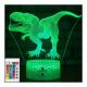 USB Portable 3D Lamp Illusion Dinosaur Multipurpose For Girls Boys