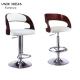 42 Inch Adjustable Counter Height Stools Set Of 2 4  With Backs Metal Footrest