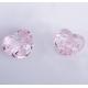 pink color acrylic hear shape DIY accessories beads button