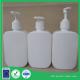500ml shampoo/ lotion bottles with pump in PE material white or clear color