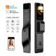 Hot selling black intelligent door lock with facial recognition and active intercom