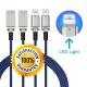 Dual Led Light USB Cable / Data Charging USB LED Rope Unique Design Customized