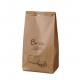 Brown 160 Microns Bread Packaging Paper Bags PP Middle Window Kraft Bakery Bags