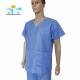YIHE Thread sewing Disposable Protective Suits , SMS Scrub Suit With Collar