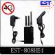 4G Portable Cell Phone Jammer / Blocker / Isolator EST -808HE4 For Military