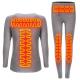 Winter Heating Clothes Electrical Warm Base Layer Top and Bottom Underwear Soft