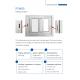 Hurricane Impact UPVC Double Glazed Modern Window Design Soundproof Sliding Window