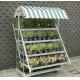 W555mm Horticultural Danish Trolleys , 4 Posts Plant Stand Rack