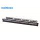 1U 19 Inch Network Patch Panel , 24 Port Blank Patch Panel High Performance
