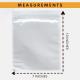 100 Pack 7x10 Shipping Label Sleeves - Packing Slip Envelope Pouches with Self-Adhesive Peel & Seal