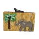 Unique Clasp Animal Pattern Elephant Slick Acrylic Handbag , Dress Clutch Bags