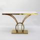 Rectangle Marble Console Table Gold 201 Stainless Steel Base Living Room Set
