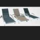 UV resist water proof rattan plastic lounge chair PE outdoor pool bed plastic durable garden lounger---6244