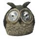 Polycrystalline Silicon Resin Solar Powered LED Lawn Light Cute Owl Shape 4.3*4.1cm