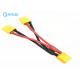 Male To Two Female Connector XT60 Y Custom Wire Harness For Two LIPO Batteries In Parallel