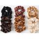 satin fabric gold black hair extension scrunchies accessories women's head rope matching headwear spot wholesale