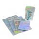Front Clear Hologram Plastic Food Packaging Bags With Zip Lock