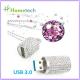 64GB 32GB 16GB Memory Cylindrical Crystal USB Flash Drives