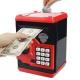 Red Black Color Kids ABS Material ATM Piggy Bank Put Coin And Coupons