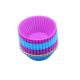 Nontoxic Practical Silicone Cupcake Mould , Microwaveable Silicone Baking Cases