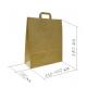 Customized Logo twisted paper hand kraft shopping paper bag with OEM