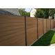 24x170mm Wood Plastic Composite Panel Coffee Color WPC Interior Wall Fence Outside Floor Plank