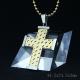 Fashion Top Trendy Stainless Steel Cross Necklace Pendant LPC163