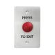 Anti - Vandal Red Or Green Door Exit Push Button Micro Switch With Fireproof Material Faceplate