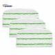 18x32cm 600gsm Wet Cleaning Mop Green Stripes Mesh Air Cloth Steam Mop Refill Pad