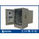Two Door 16U IP65 Outdoor Telecom Cabinet Floor Mount With Air Conditioner For Cooling