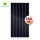 560W Mono Facial HJT Panels Solar Cell Manufacturer N Type PERC Anodized Aluminium Alloy Frame