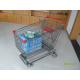 210L Asian Type Wire Shopping Trolley Wiht Grey Powder Coating