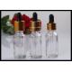 Transparent Essential Oil Glass Bottles Chemical Stability Health / Safety