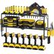 Fabric Type Pegboard Power Tool Organizer Utility Storage Rack with 7 Cordless Drills