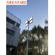 9m vertical mount pneumatic telescopic mast lighting tower 4x300W LED mounted