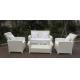Resin White Rattan Outdoor Sofa Sets Discount Rattan Furniture All Weather