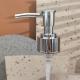 ABS 1cc Chrome Plating Hand Pump Silver Liquid Soap Shampoo Dispenser Pump With Cilp