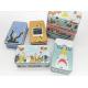Flower Post Card Custom Tin Cans Stationery Metal Can Box