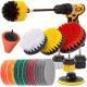 22 Pieces Power Drill Brush Attachment with Polishing Attachment Cordless Screwdriver for Car