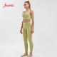Gym Clothes 210gsm Women'S Workout Sets 2 Piece Outfits High Waisted Pocket