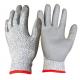 String Cotton Knitted Cut Resistant Pu Gloves Ultra Firm Food Grade