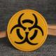 3D Rubber PVC Patches Biohazard Nuclear Radiation Warning Tactics