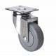 Edl Chrome 3 70kg Plate Swivel TPE Caster 3713-57 with 70kg Load Capacity