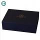 Biodegradable Glossy Black 4C CMYK Magnetic Closure Gift Box