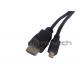 Slim Micro HDMI Cable A Plug To D Plug Gold 2m For Camera Portable Devices