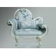 Elegant Blue Classic Arm Chair