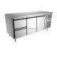 350L Bar Refrigerator Commercial 3 Glass Doors Under Counter Beer Fridge